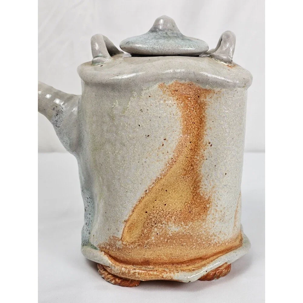 Michael Sherrill Studio Pottery Teapot Signed Contemporary Ceramic Art